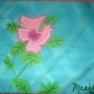 Pink Flower, Sky Blue Painting on Canvas Hand Painted High Quality Wall Art for Home Decor