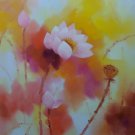 Pink Lotus 13 Painting on Canvas Hand Painted High Quality Wall Art for Home Decor