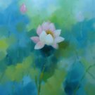 Pink Lotus 6 Painting on Canvas Hand Painted High Quality Wall Art for Home Decor