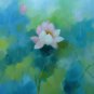 Pink Lotus 6 Painting on Canvas Hand Painted High Quality Wall Art for Home Decor