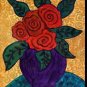 100% Hand-Paint Red Roses in a Jar Painting on Canvas Hand Painted High Quality Wall Art for
