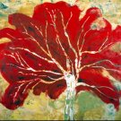 Red Tree Painting on Canvas Hand Painted High Quality Wall Art for Home Decor