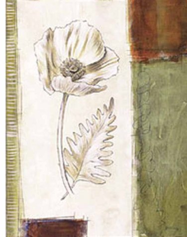 Simple Style White Flower 2 Painting on Canvas Hand Painted High Quality Wall Art for Home Decor
