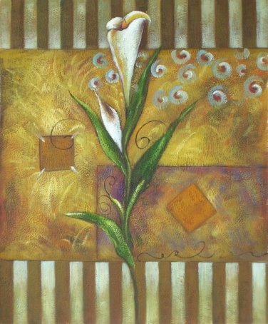 Single Lily 2 Painting on Canvas Hand Painted High Quality Wall Art for Home Decor