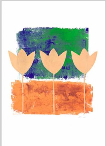 Three Cut Sunflowers Painting on Canvas Hand Painted High Quality Wall Art for Home Decor