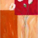 Three Yellow Flowers Painting on Canvas Hand Painted High Quality Wall Art for Home Decor