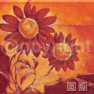 Two White Flowers in Field Painting on Canvas Hand Painted High Quality Wall Art for Home Decor