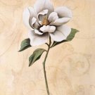 White Tulips with Green Leaves Painting on Canvas Hand Painted High Quality Wall Art for Home Decor