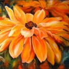 Yellow Wild Flower Painting on Canvas  Hand Painted High Quality Wall Art for Home Decor