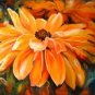 Yellow Wild Flower Painting on Canvas  Hand Painted High Quality Wall Art for Home Decor