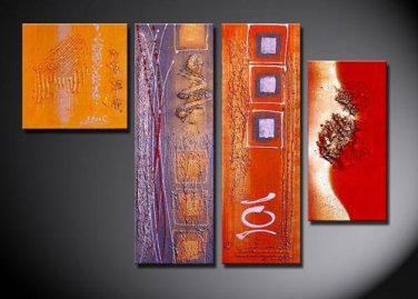 100% Hand-Paint Abstract Painting Acrylic Canvas Art Decor Brand New Nice Original Contemporary