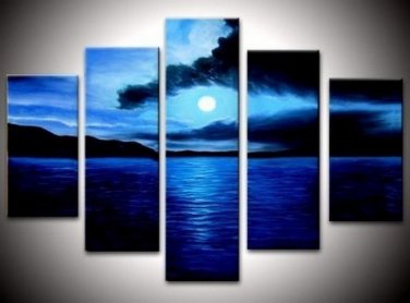 100% Hand-Paint Abstract Painting Acrylic Canvas Sets Decor Brand New High Quality Original