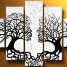 100% Hand-Paint Abstract Painting Acrylic Canvas Sets Decor Beautiful Brand New Original Modern