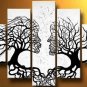 100% Hand-Paint Abstract Painting Acrylic Canvas Sets Decor Beautiful Brand New Original Modern