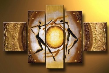 100% Hand-Paint Abstract Painting Acrylic Canvas Art Decor Beautiful Brand New Original Modern
