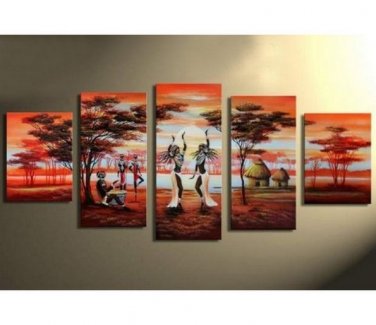 100% Hand-Paint Abstract Painting Acrylic Canvas Sets Decor Brand New Nice Original Modern