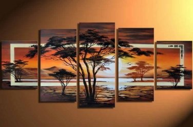100% Hand-Paint Abstract Painting Acrylic Canvas Art Decor Brand New Nice Original Modern