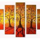 100% Hand-Paint Abstract Painting Acrylic Canvas Sets Decor High Quality Nice Original Modern