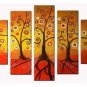 100% Hand-Paint Abstract Painting Acrylic Canvas Sets Decor High Quality Nice Original Modern
