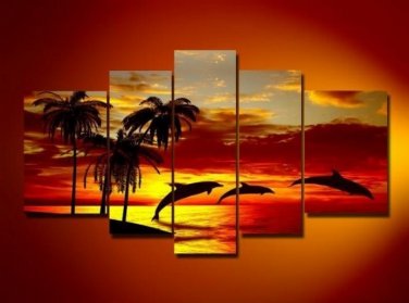100% Hand-Paint Abstract Painting Acrylic Wall Art Decor Bestbid Nice Original Modern