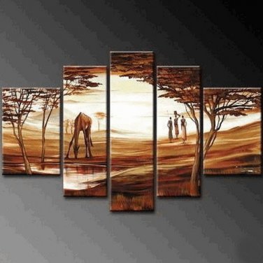 100% Hand-Paint Abstract Painting Acrylic Canvas Sets Decor Bestbid Nice Original Modern