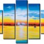 100% Hand-Paint Abstract Painting Acrylic Wall Art Decor Beautiful Bestbid Original Modern