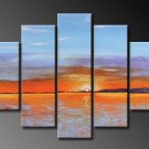 100% Hand-Paint Abstract Painting Acrylic Canvas Sets Decor Beautiful Bestbid Original Modern