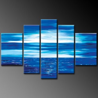 100% Hand-Paint Abstract Painting Acrylic Wall Art Decor Brand New Bestbid Original Modern
