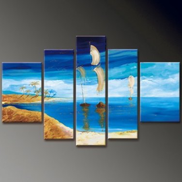 100% Hand-Paint Abstract Painting Acrylic Canvas Art Decor Brand New Bestbid Original Modern