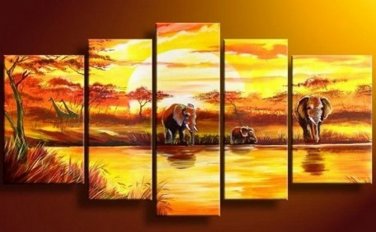 100% Hand-Paint Abstract Painting Acrylic Canvas Art Decor High Quality Bestbid Original Modern