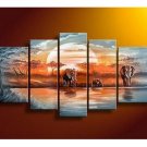 100% Hand-Paint Abstract Painting Acrylic Canvas Art Decor Beautiful Nice Original Contemporary
