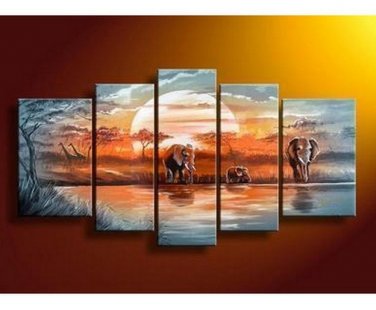 100% Hand-Paint Abstract Painting Acrylic Canvas Art Decor Beautiful Nice Original Contemporary