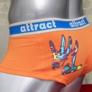 AT03 hand palm  Pattern Mens Trunk Orange
