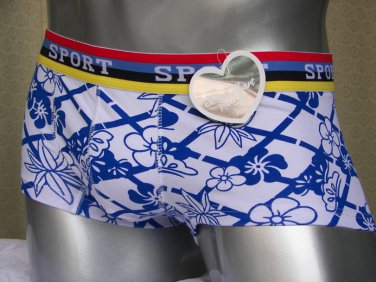 Y306 The cherry blossom Pattern Mens Trunk blue