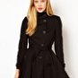 Dipped Hem Belted Mac
