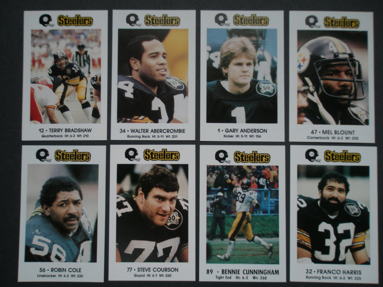 1980 Topps Franco Harris / John Stallworth / Jack Lambert / Steve