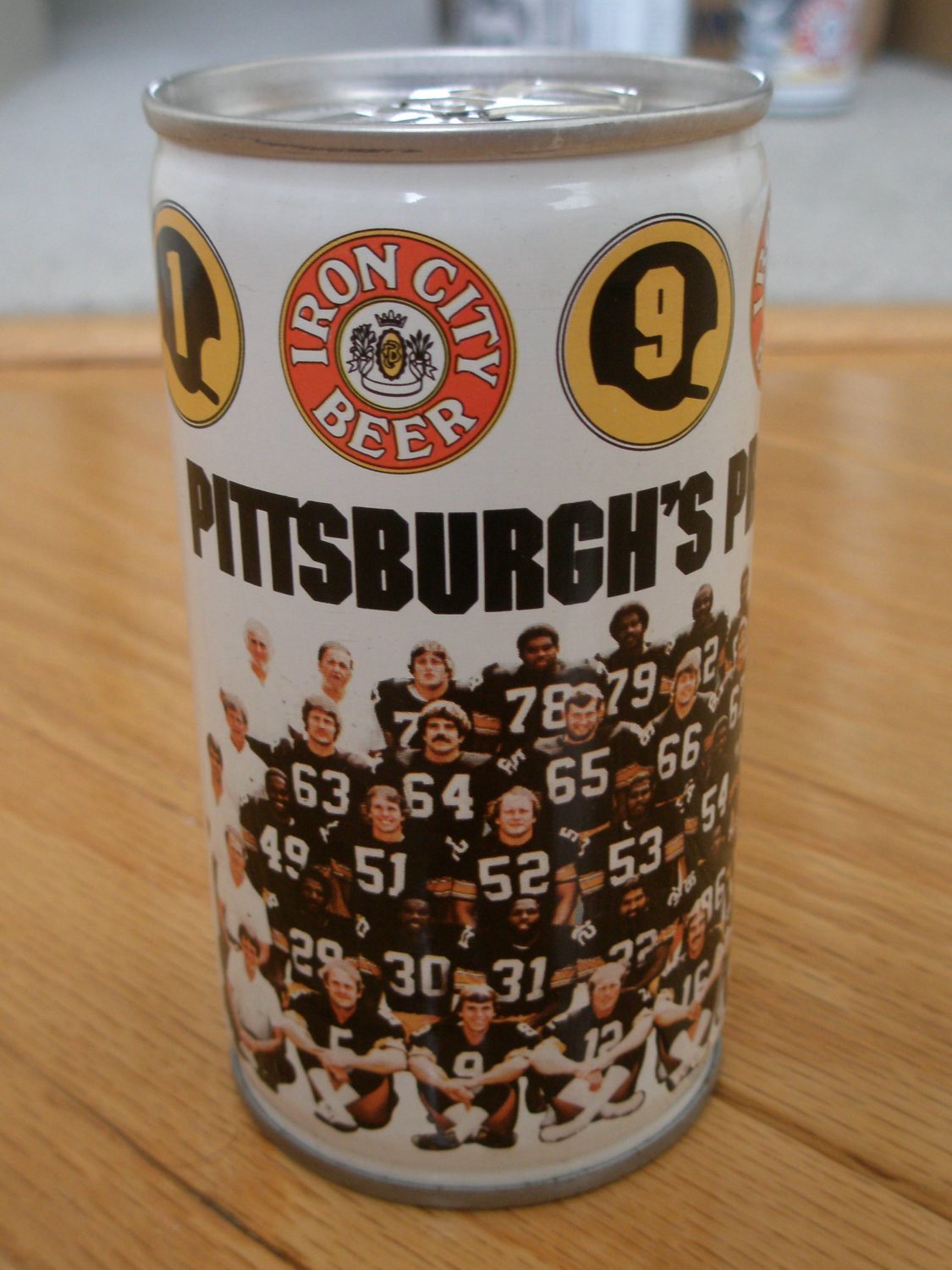 1981 Pittsburgh's Pride Steelers Team Beer Can