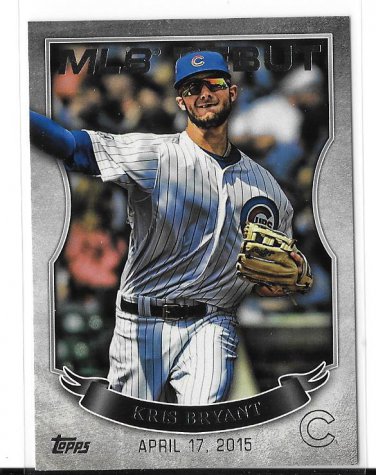 2016 Topps MLB Debut Silver Kris Bryant