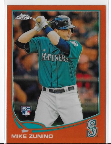 2013 Topps Chrome Orange Refractor Mike Zunino Rookie