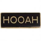 Hooah lapel pin