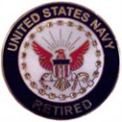 Navy Retired lapel pin