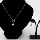 Lavender - Heart Pearl Jewellery Set