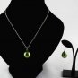 Olive Green Shell Pearl Jewelry Set