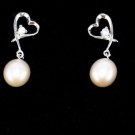 Lavender Pearl Earrings