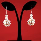 Natural White & Lavender Pearl Choker Earrings