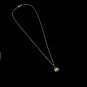 Olive Green Shell Pearl Pendant With Necklace