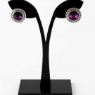 Purple Crystal Earrings