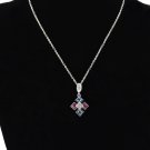 Crystal Cross Pendant With Necklace