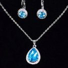 Azure Blue Crystal Set