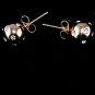 Gold Rhinestone Beads Earrings